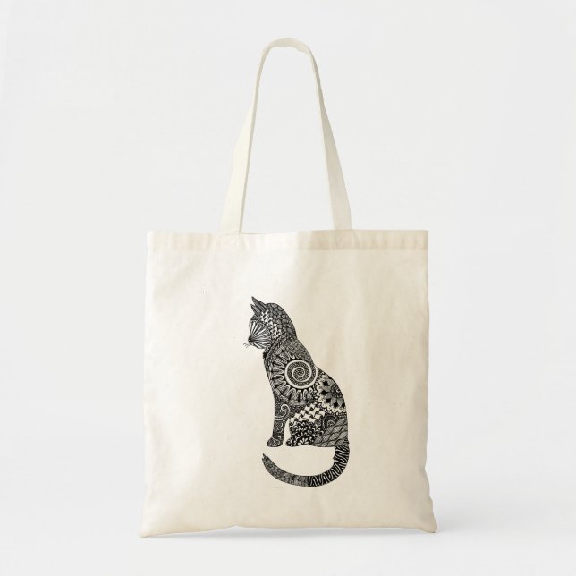 Tote Bag chat fourre-tout (Devant)