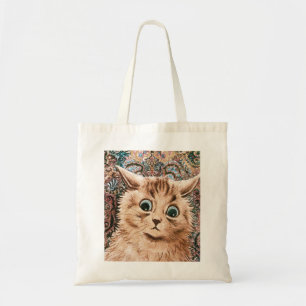 Tote Bag Chat Fourre-tout de papier peint de Louis Wain