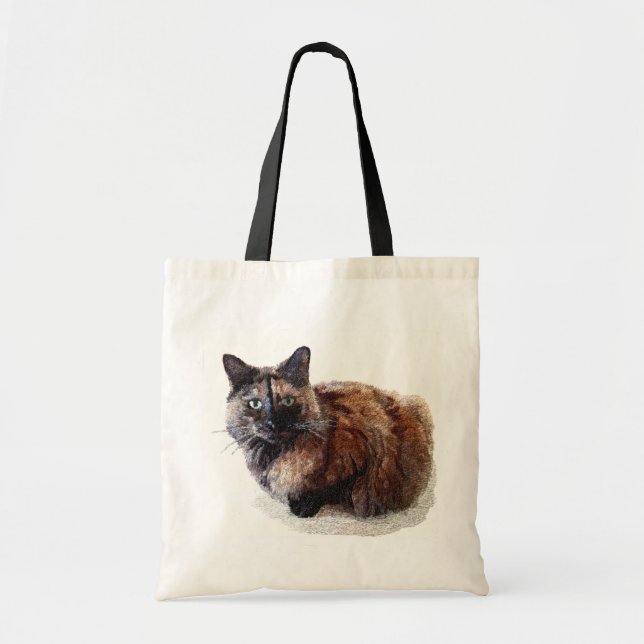 Tote Bag Chat Fourre-tout d'écaille (Devant)