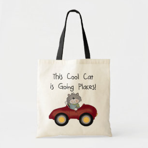 Tote Bag Chat Going Places Chemises rouges Voiture et cadea