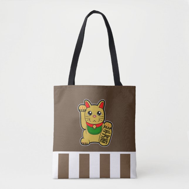 Tote Bag Chat Golden Lucky (Devant)