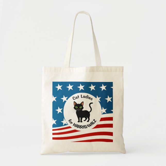 Tote Bag Chat Ladies for Harris/Walz Design (Devant)