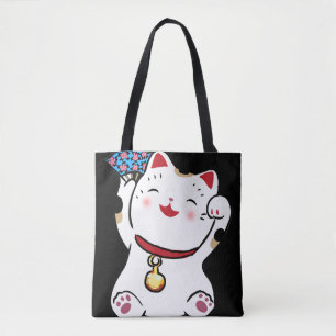 Tote Bag Chat Lucky Maneki Neko Fourre-tout