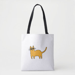 Tote Bag Chat Lunettes de Soleil Cool