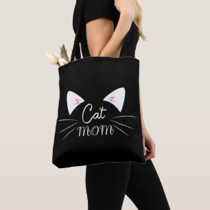 Tote Bag Chat Maman Mère Amour Maman Kitty Mignonne Mignonn