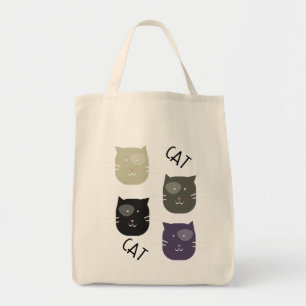 Tote Bag Chat mignon avec des taches capricieuses