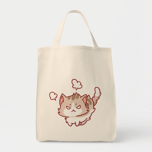 Tote Bag Chat mignon frustré | chats amoureux design mais m (Devant)
