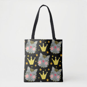 Tote Bag Chat Motif Cute Animaux Animaux