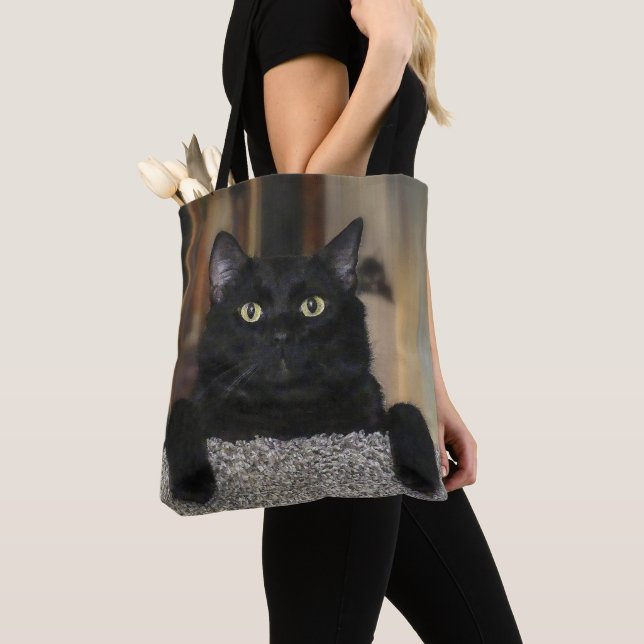 Tote Bag Chat Noir (De près)
