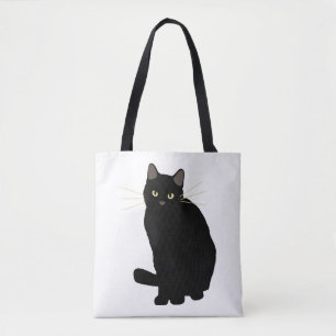 Tote Bag Chat noir Dessin Cute Chat Noir Chat Maman Amoureu