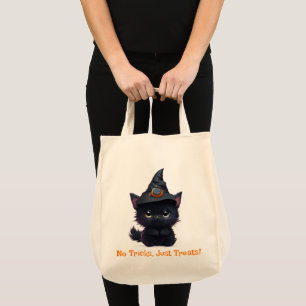 Tote Bag Chat noir d'Halloween drôle