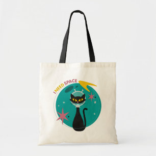 Tote Bag Chat noir du milieu du siècle moderne J'ai besoin