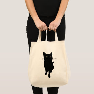 Tote Bag Chat noir félin mignon