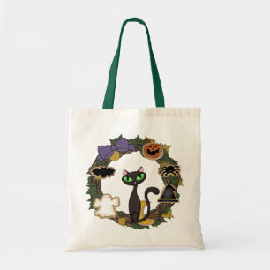 Tote Bag Chat noir Halloween