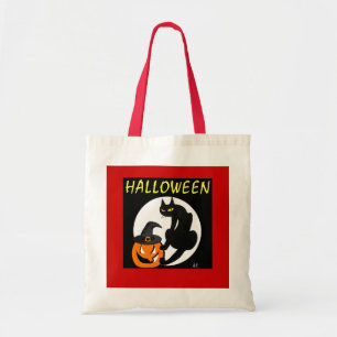 TOTE BAG CHAT NOIR HALLOWEEN PARTY