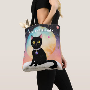 Tote Bag Chat Noir - Installons-Nous Confortablement