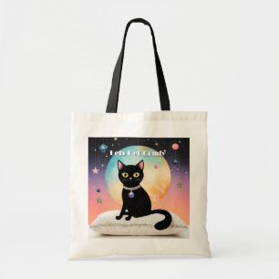 Tote Bag Chat Noir - Installons-Nous Confortablement