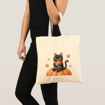 Chat noir kawaii Cozy Autumn Pumpkin Spice Latte