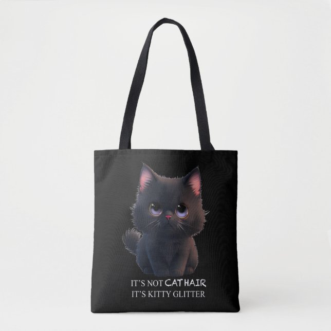 Tote Bag Chat noir moelleux (Devant)