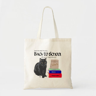 Tote Bag Chat Noir Retour à l'école