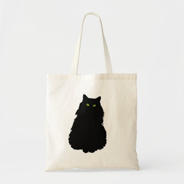 Tote Bag Chat noir se reposant (Devant)