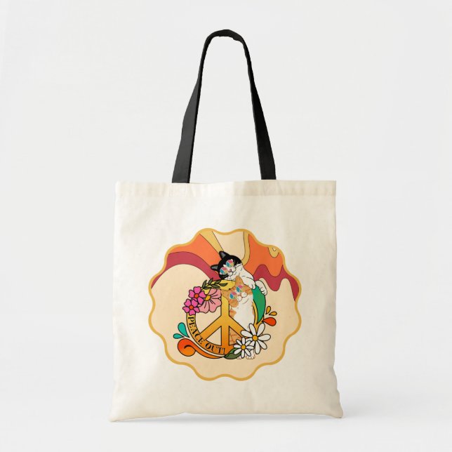 Tote Bag Chat | Paix (Devant)