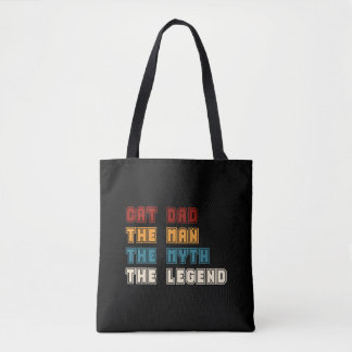 Tote Bag Chat Papa L'Homme Le Mythe La Légende T-shirt Père