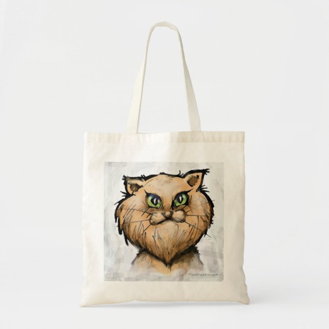 Tote Bag Chat perse (Devant)