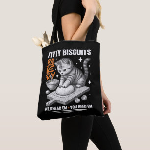 Tote Bag Chat Pétrissant Boulanger Kitty Biscuits Nous Pétr