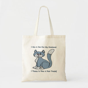 Tote Bag Chat pour mon mari