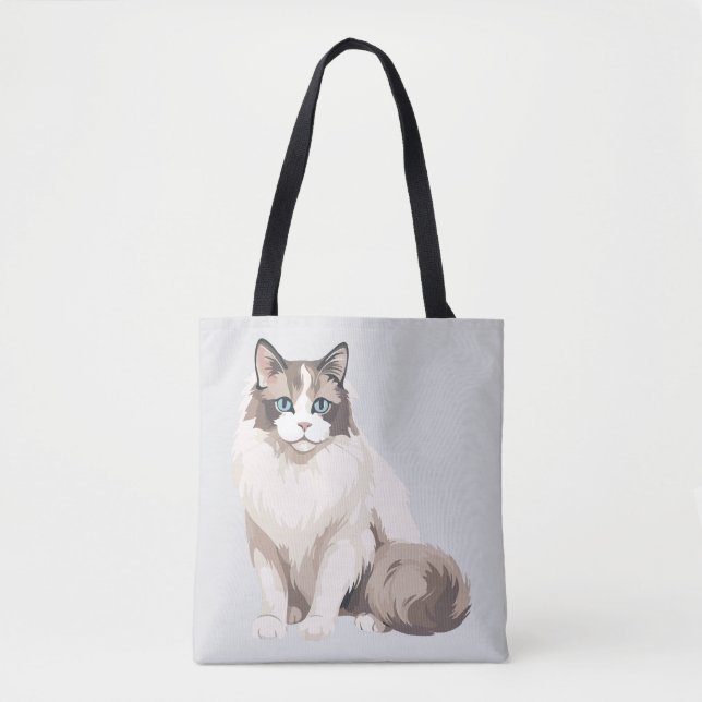 Tote Bag Chat Ragdoll (Devant)