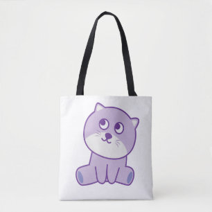 Tote Bag chat regardant le ciel
