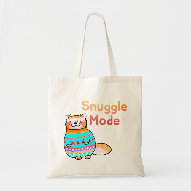 Tote Bag Chat Roux Câlin Mode Câlinerie (Devant)