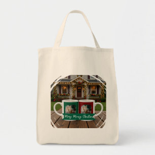 Tote Bag Chat roux, Texte de photo personnaliser ,Joyeux No