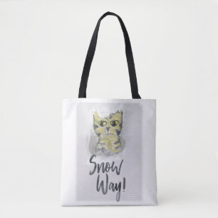 Tote Bag Chat Sassy Plaisant Snow Way Peint Chat Slogan