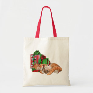 Tote Bag Chat, souris et cadeaux de Noël mignons