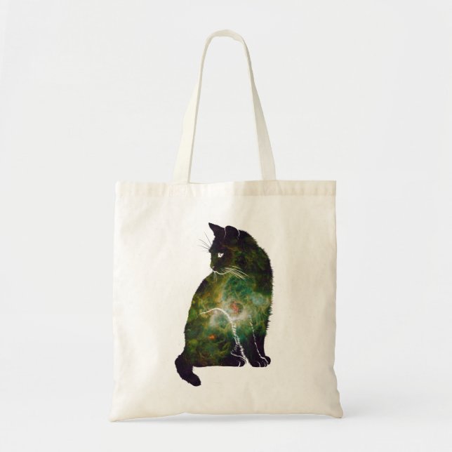 Tote Bag Chat spatial (Devant)