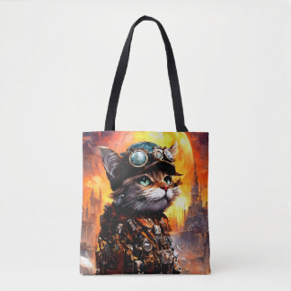 Tote Bag Chat Steampunk II