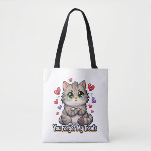 Tote Bag Chat triste, vous avez oublié mes friandises