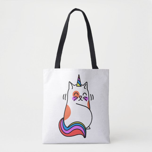 Tote Bag Chat Unicorn (Devant)