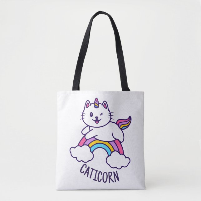 Tote Bag Chat Unicorn (Devant)