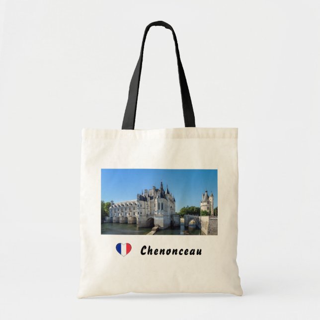 Tote Bag Château de Chenonceau dans la vallée de la Loire - (Devant)