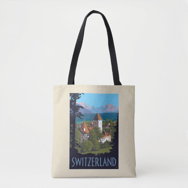 Tote Bag Château de Chillon | Suisse (Devant)