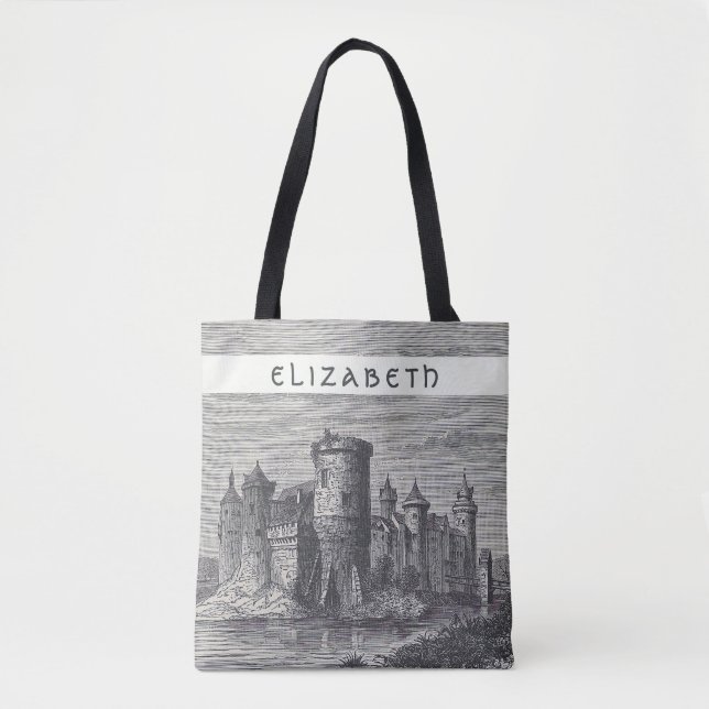 Tote Bag Château de Fairytale | Château de Rouen France (Devant)