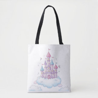 Tote Bag Château de fée flottant – Fantaisie enfantine