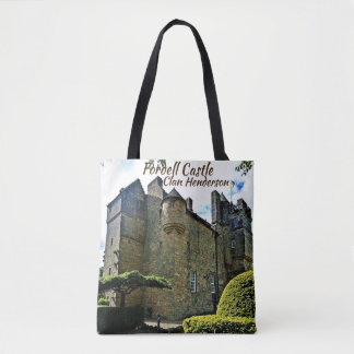 Tote Bag Château Fordell du clan écossais unique Henderson