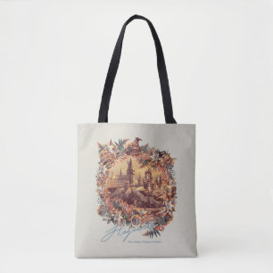 Tote Bag CHÂTEAU HOGWARTS™ Graphique floral