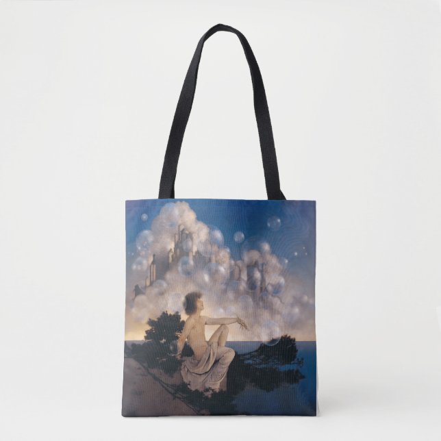 Tote Bag Châteaux en Espagne de Maxfield Parrish 1904 Fanta (Devant)