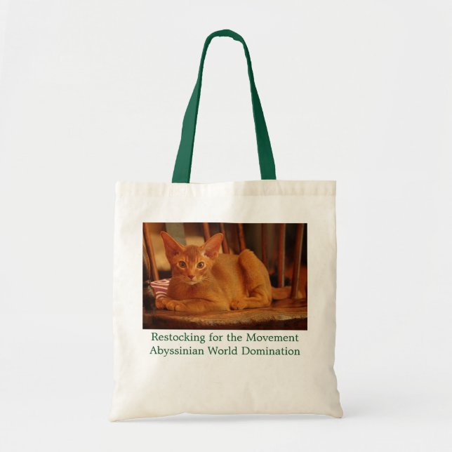 Tote Bag Chaton abyssinien (Devant)