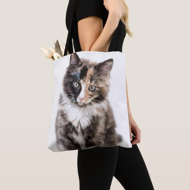 Tote Bag Chaton adorable de calicot (De près)